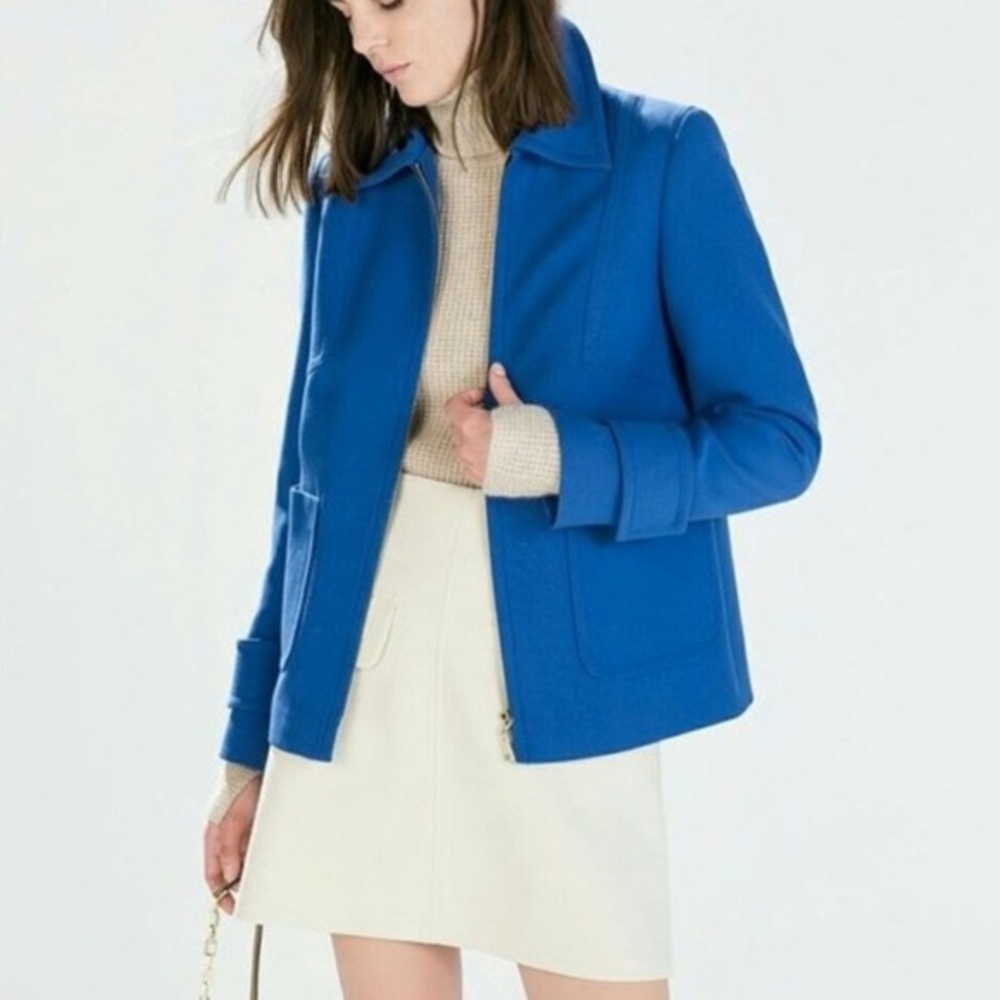 ZARA Royal Blue Women’s Coat